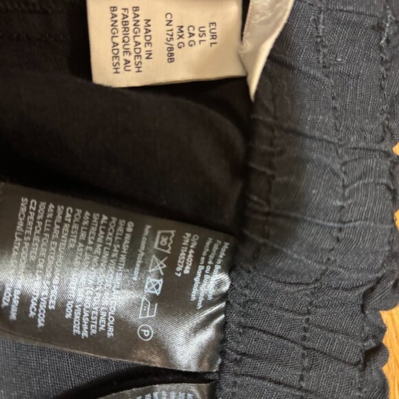 H&M Black Linen Pants - Picture 3 of 4